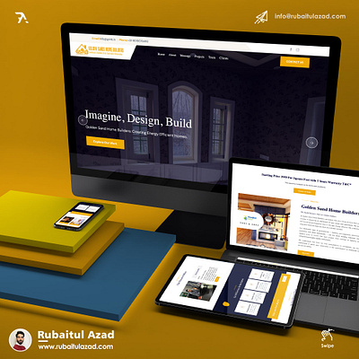 Golden Sands Home Builders branding design graphic design identity illustration logo typography ui ux website