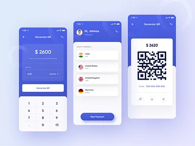 Peyo - payment app android android app design app app design app interface app ui design application design blue branding logo clean creative app ios iphone minimal app mobile mobile app mobile app design modern app payment qr code