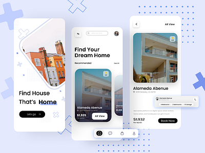 Realestate Property Discovery with a Modern App Laniding Page. apps landing page apps ui design illustration mobile ux property discovery realestate apps ui ux ux design