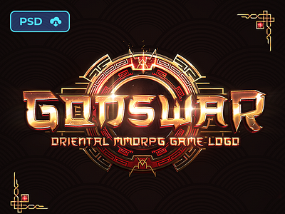 Free Gaming Logo Template by Free PSD Templates on Dribbble