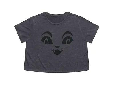 Kittykin Cropped Tee / Lizzie M. Press black cat shirt brand design brand illustrator cat character cat t shirt character design cropped tee design cute pumpkin goth apparel goth clothing gothic t shirt gray cat shirt halloween apparel jack o lantern cat jack o lantern tee kittykin tee pumpkin cat spooky clothing t shirt designer whimsigoth