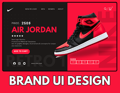 Brand Website UI Design branding css design graphic design html illustration javascript ui