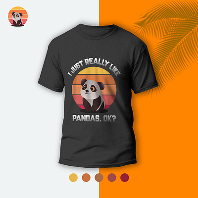 Panda T-Shirt Design besttshirtdesign branding customtshirt illustration modrentshirt protshirtdesign tshirt tshirtdesign