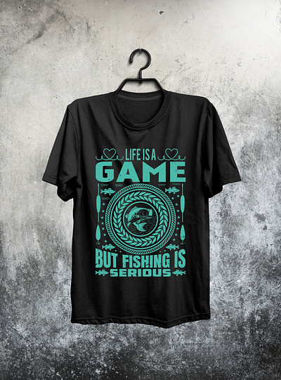 I will do fishing t-shirt design art design fishing design fishing t shirt illustration t shirt t shirt design vector art