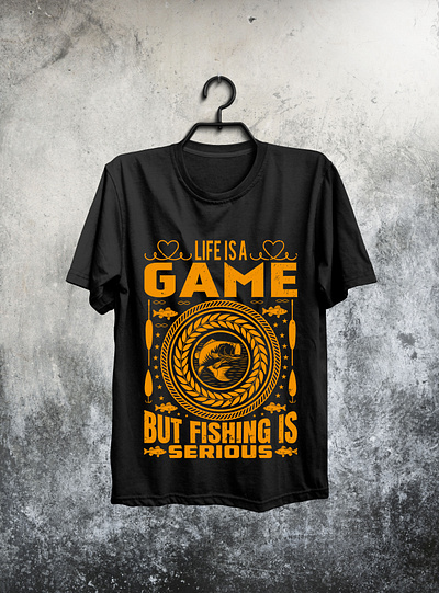 I will do fishing t-shirt design art design fishing shirt fishing t shirt graphic design illustration motion graphics vector