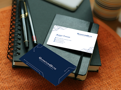 Business Card - QuantumByte advertising brand image branding business card card contact card design graphic design identity logo print tech vision