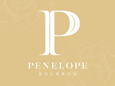 Penelope Bourbon branding design graphic design illustration logo logo design package design packaging typogaphy