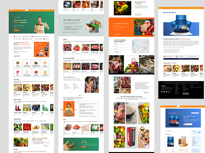 Essen | Multiple Vendor UI design | Super Shop Website UI Design branding design graphic design illustration typography ui vector