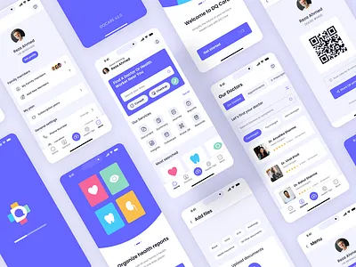 DQ Care App UX/UI design 3d animation app branding design graphic design illustration logo motion graphics typography ui ux vector