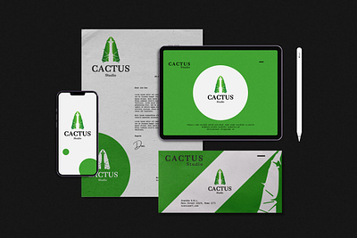CACTUS Studio logo design branding cactuslogo design graphic design illustration minimal logo design motion graphics typography vector
