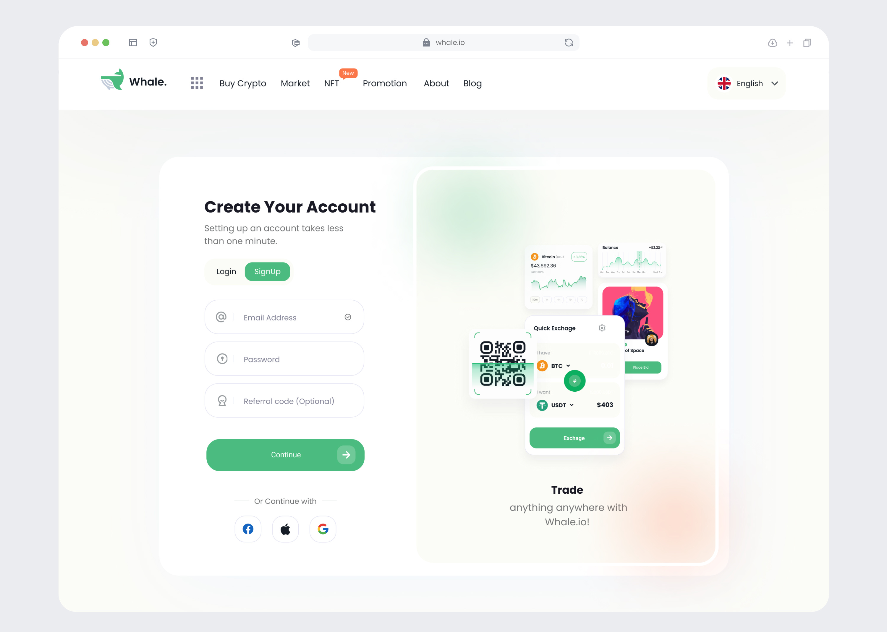 Crypto Web Dashboard Login/SignUp Page by UI/UX monster on Dribbble