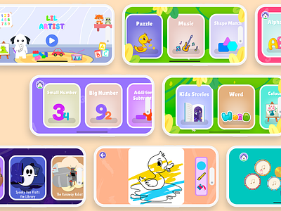 Lil Artist - Kids Educational App android app best educational game ios kids learning toddler ui