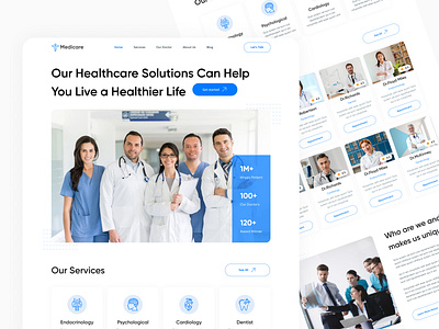 Medical Landing Page Design doctor figma graphic design health health life healthlifestyle help hospital landig pages design life live live health medical medicine solutions ui uidesign uiux uxdesign website