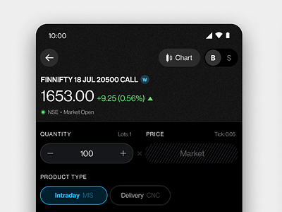 Dhan App UI Concept - Order Activity Page app design future graphic design market nse options stock market stocks trading ui user interface ux