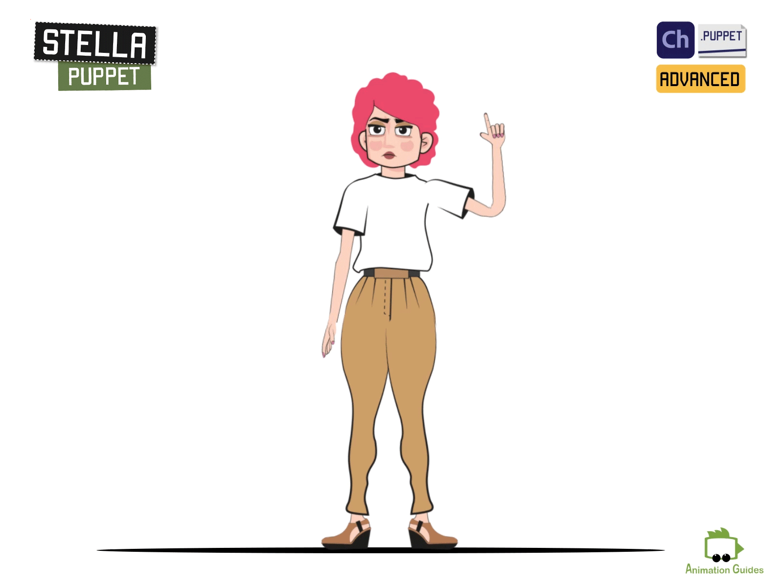 Stella Counting the Moments...1️⃣2️⃣3️⃣ adobe character animator animated animation character character animator character design counting download female girl puppet redhead woman