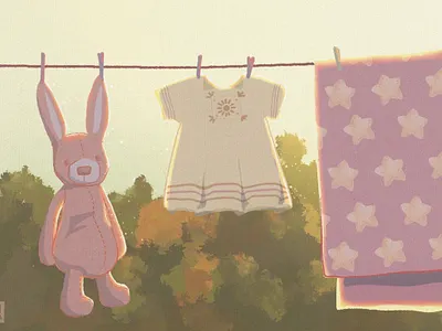 Childhood memories adventure background bookspread childhood childrens book cute drawing illustration illustrator inspiration memorie picture book pink