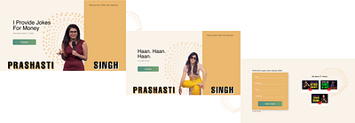 ComedianPrashasti Singh - Landing Page build2.0 comedian comedy comic design designdrug graphic design standup ui ux