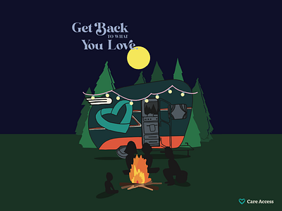 Care Access - Get Back to What You Love branding graphic design illustration