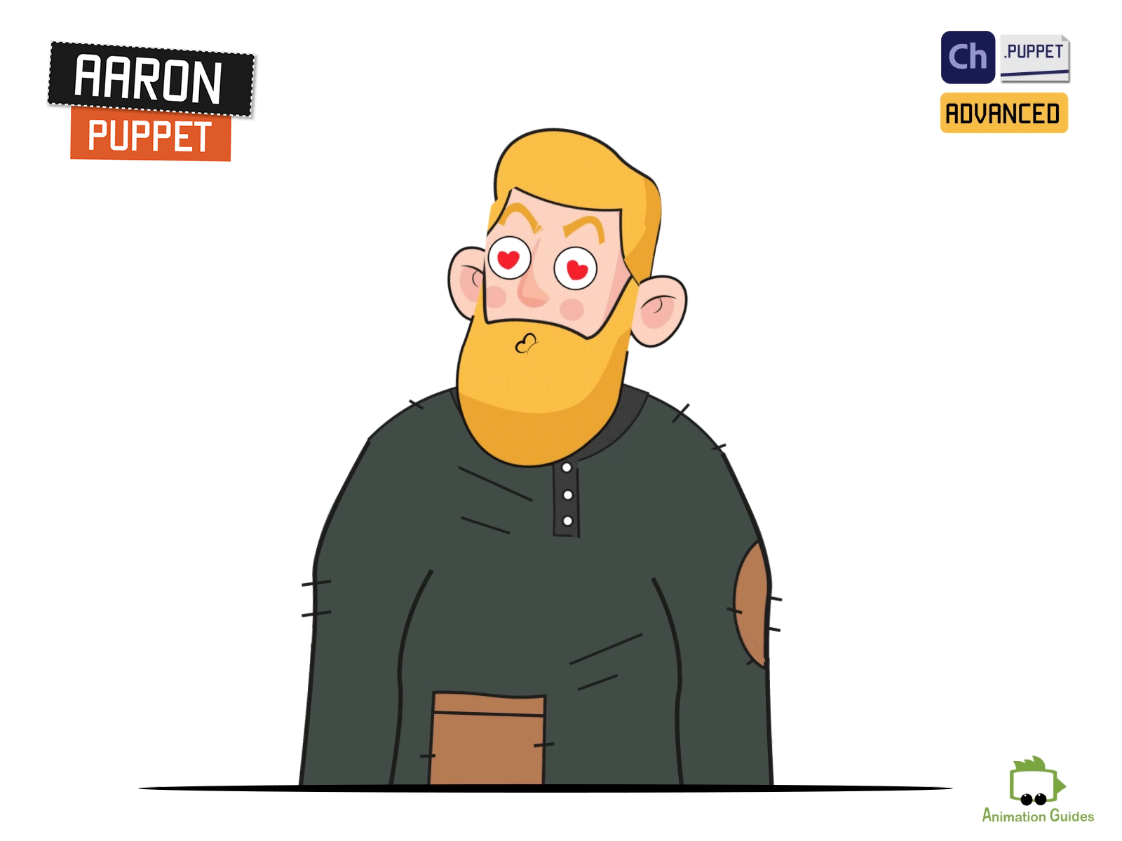 Head Over Hearts...😍 adobe character animator animated animation character character animator character design download hearts in love kiss love loving male man puppet vector