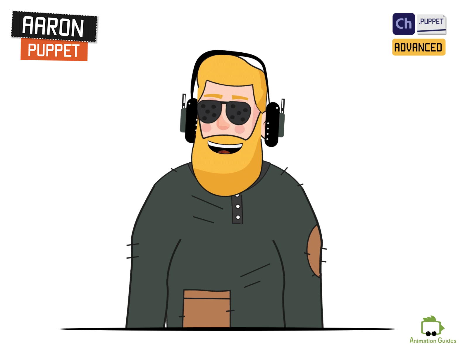 In Sync with Beats...🎵 animated animation character character animator character design dance design download headphones illustration male man music musical puppet sunglasses vector