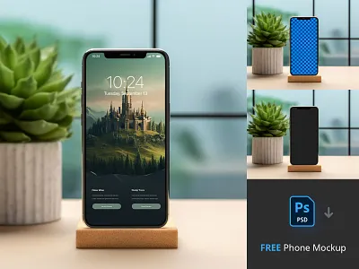 Free Phone Mockup #1 device