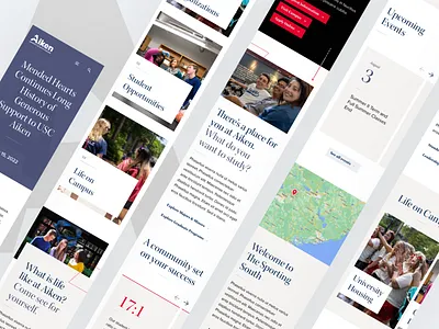 USC Aiken - Mobile app blue branding college design education graphic design illustration logo south carolina student ui university web website