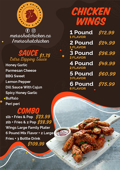 Menu Design - MERO's graphic design illustration