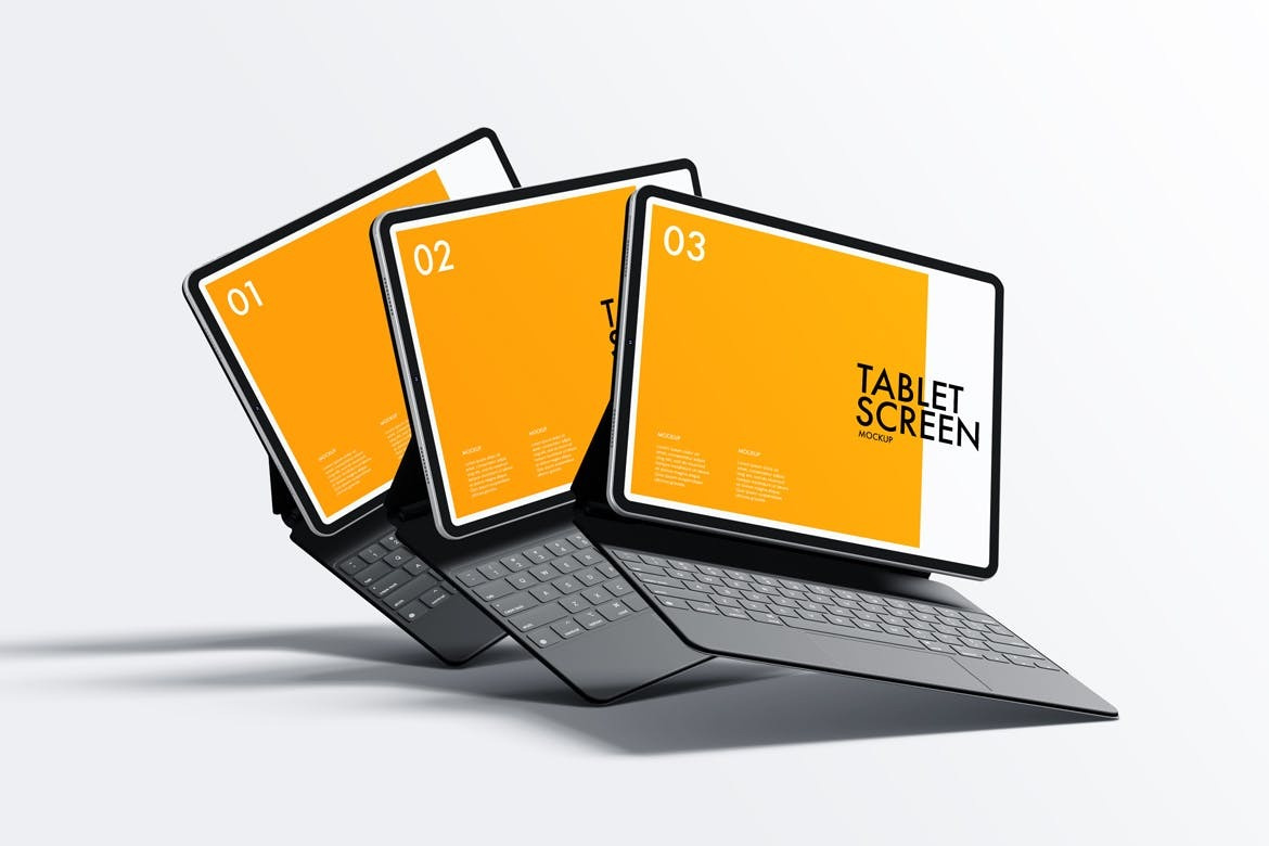 Tablet Screen Mockup abstract clean device display laptop mac macbook mockup phone phone mockup presentation realistic screen simple smartphone tablet tablet mockup theme ui ux