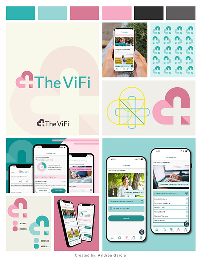 Client: The ViFi - Visual Design app branding care cell phone design graphic design health healthcare logo mockup prevention ui ux visual design wellbeing woman women womens health