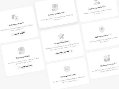 Empty states app design ecommerce empty states mobile app