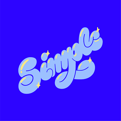 Simple! drawing illustration lettering