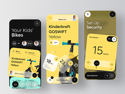 Kinderkraft Goswift - Kids' Bike Adventure adventure app bike children cycling design ios kid kids mobile ride uxdesign