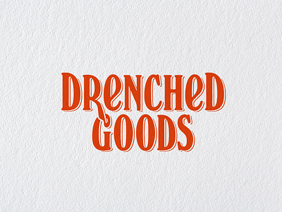 Drenched Goods LogoType branding design graphic design logo logo design