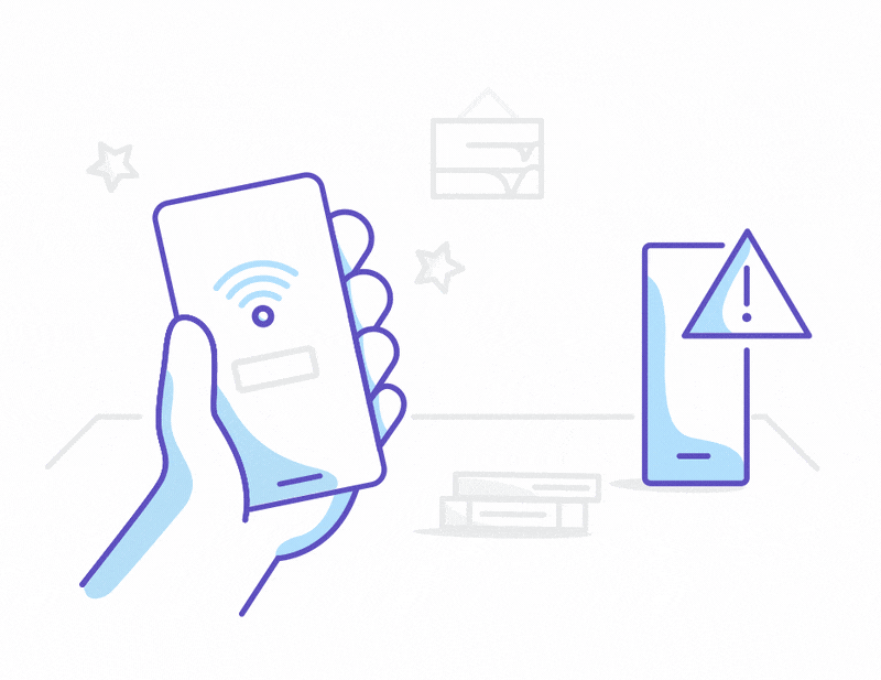My Telstra - Restart modem animation illustration loop lottie ui
