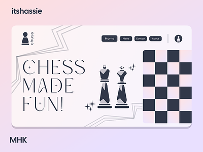 Chuss - A Chess Championship Website by Hasaan 3d android animation app app design app designer branding design graphic design illustration logo motion graphics ui web design website