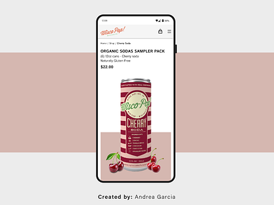 Wisco Pop: Mobile Concept App accessibility app app design beverage selection cell phone cherry design fizzy drinks grapefruit mobile app soda soda drinks soda flavors soft drink strawberry ui user experience user interface (ui) ux wisco pop