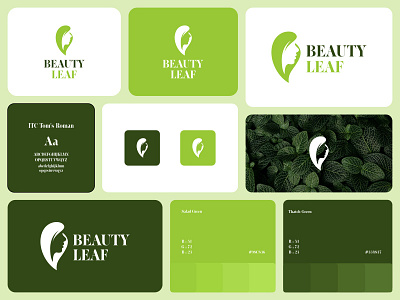 Beauty Leaf Logo art beauty brand brand design branding company design girl graphic graphic design icon illustration leaf logo mascot nature symbol vector wild women