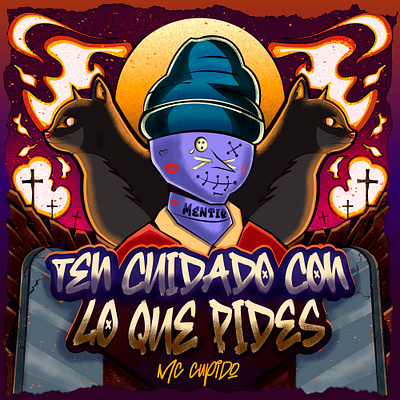 "Ten cuidado con lo que pides". arte digital design graphic design hip hop illustration illustrator music musica rap vector vector art