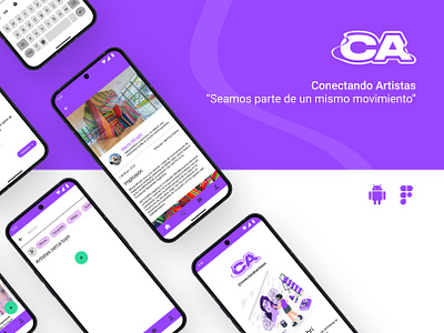 UX-UI / Conectando Artistas android app app design application artists app branding design graphic design illustration logo ui uxui web design