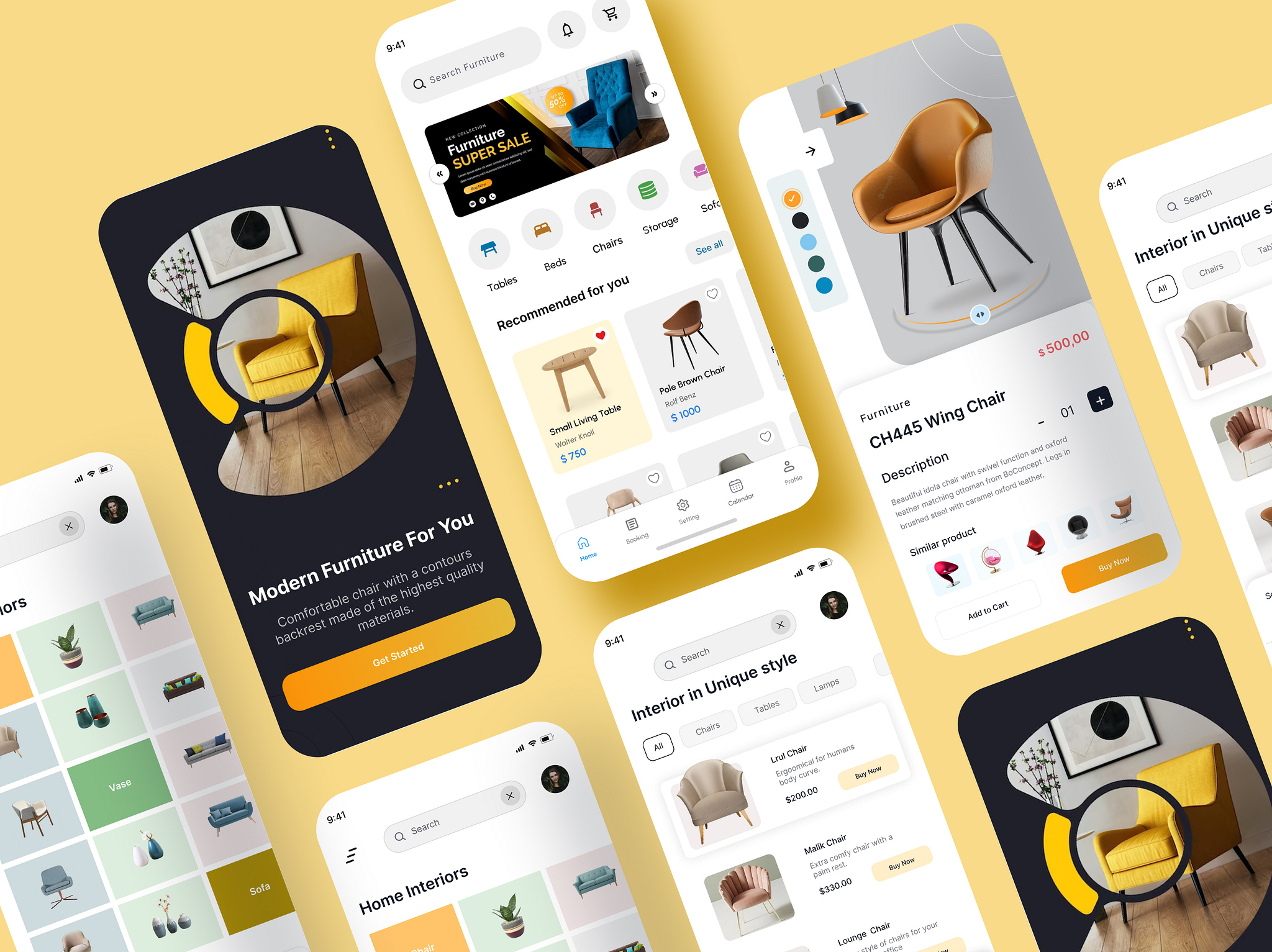 Furniture mobile app by Saheda akter Shipa for SylGraph on Dribbble