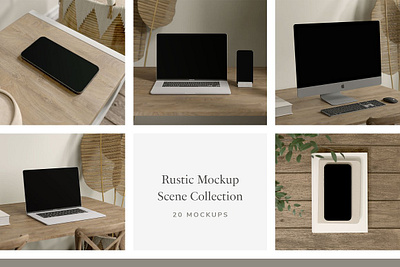Device Mockup Scene Collection app branding design graphic design illustration logo typography ui ux vector