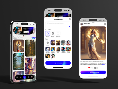 Artify - AI Art Generator App UI Kit by Sobakhul Munir Siroj on Dribbble