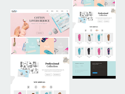 Cosmetic ecommerce website cosmetics interaction design user centered