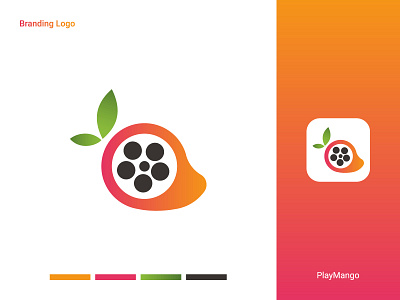 PlayMango logo, branding branding design graphic design icon logo logo design logo designer mango mango logo minimalist logo modern logo play play logo playmango logo professional logo simple logo unique logo vector