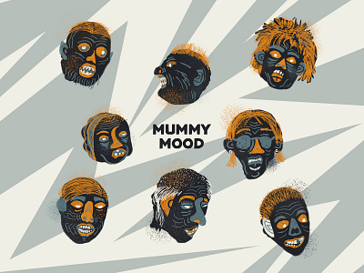 MUMMY MOOD illustration monster muumy pattern pattern design photoshop wacom