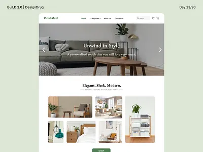 23/90 | Scandinavian Furniture Website branding design graphic design logo ui ux