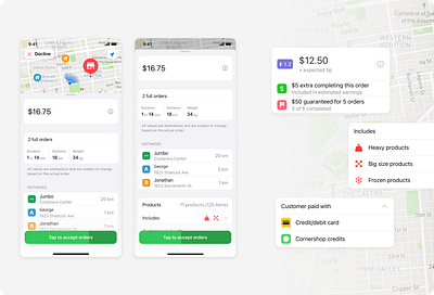 Offer card @ Cornershop by Uber app delivery design grocery offer card shopper ui ux