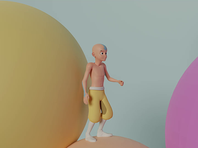 Jumping and Ball Animation 3d animation