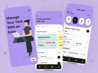 Task management system app app design app ui branding creativity design design trends figma graphic design ios app management app product design project task app task management system ui ui design uitrends uiux ux
