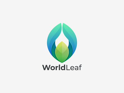 World Leaf icon leaf coloring leaf logo logo vector world leaf coloring world leaf logo
